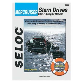 Buy Seloc Mercruiser Stern Drive Marine Engine Manual 2001 2013 3208 at