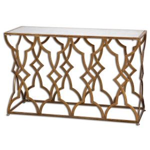 Uttermost 24397 Osea Gold Console Table