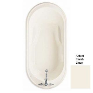 American Standard Heritage Acrylic Oval Drop in Bathtub with Reversible Drain (Common: 36 in x 72 in; Actual: 21.5 in x 35.75 in x 72 in)
