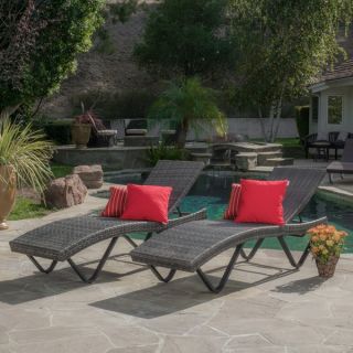 Christopher Knight Home San Marco Outdoor Wicker Chaise Lounge (Set of
