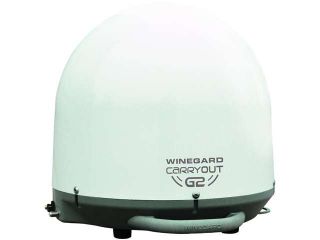 WINEGARD GM 2000 Carryout(R) G2 Automatic Portable Satellite TV Antenna (White)
