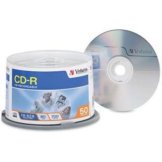 Verbatim 700MB 52X CD R 50 Packs Cake Box Disc