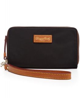 Dooney & Bourke Nylon Zip Around Phone Wristlet   Handbags