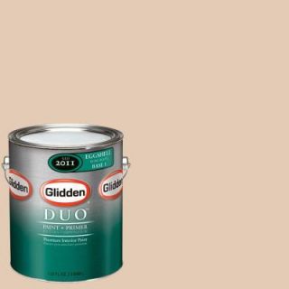 Glidden DUO 1 gal. #GLC10 01E Tea and Honey Eggshell Interior Paint with Primer GLC10 01E
