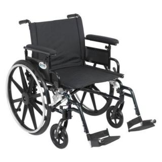 Drive Viper Plus GT Wheelchair with Removable Flip Back Adjustable Full Arm and Swing Away Footrest pla422fbfaar sf