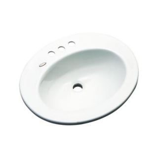Austin Drop in Bathroom Sink in White 95400