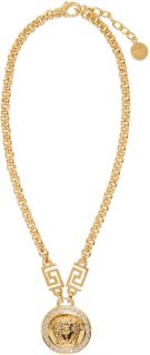 Versace: Gold Medusa Medallion Necklace