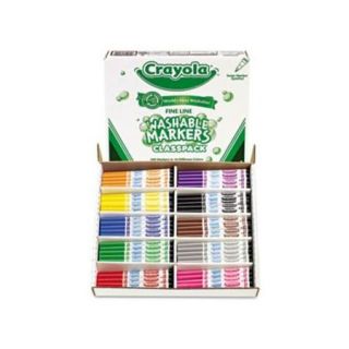 Crayola 200 Count Fineline Washable Marker Classpack