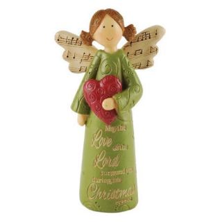 Blossom Bucket May The Love Angel with Heart Figurine (Set of 4)