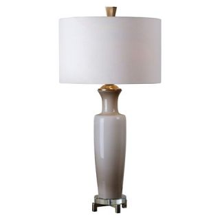Uttermost Consuela Glass Table Lamp   Soft Taupe