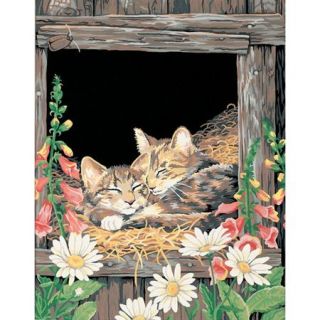 Dimensions 638554 Paint by Number Kit 11 inch X 14 inch  Nap Time