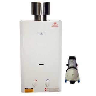 Eccotemp 2.0 GPM Liquid Propane Gas Tankless Water Heater with Flojet Pump L10 Pump Bundle