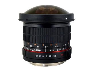 Rokinon 8mm f/3.5 HD Fisheye Lens with Removable Hood for Canon EF #HD8M C