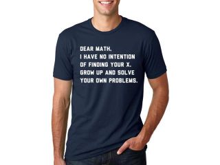 Solve Your Own Problems Math T Shirt funny school tee XXL