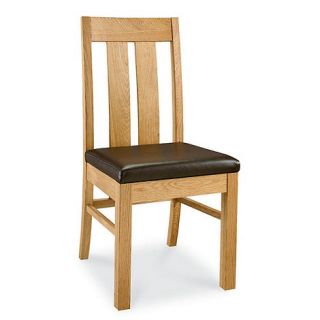 Pair of oak Lyon slatted back chairs