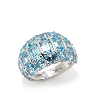 Jean Dousset 5.7ct Absolute™ Simulated Aquamarine Dome Ring   7907279