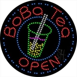 Sign Store L100 1112 outdoor Boba Tea Animated Outdoor LED Sign, 26 x 26 x 3. 5 inch