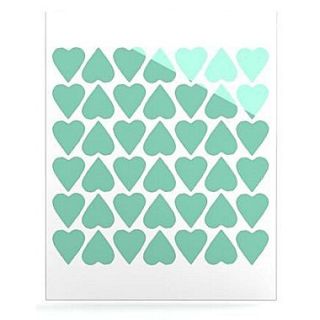 KESS InHouse Up and Down Hearts by Project M Graphic Art Plaque; 36 H x 24 W