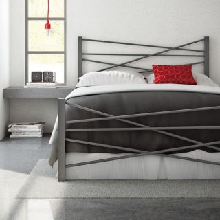 Amisco Crosston Queen Size Metal Bed 60 inches