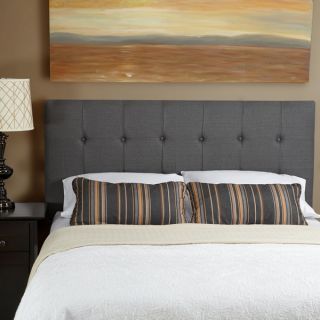 Humble + Haute Sussex Grey Linen Full Tufted Upholstered Headboard