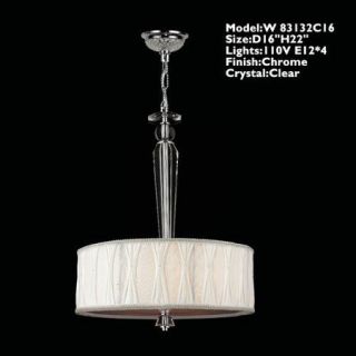 Worldwide Lighting Gastby 4 Light Crystal Pendant