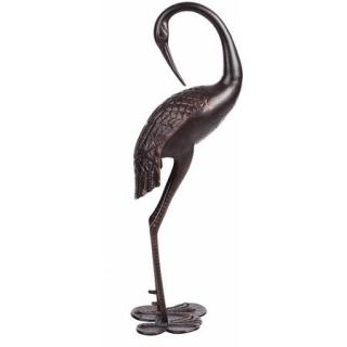 Patio Sense Antique Bronze Cast Aluminum Female Crane