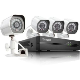 Zmodo 4 Channel 720p Simplified PoE NVR System with 1TB HDD
