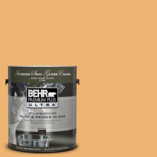 BEHR Premium Plus Ultra 1 gal. #UL150 14 Sunburst Interior Semi Gloss Enamel Paint 375401