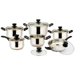 Vinaroz Vicenza 12 Piece Stainless Steel Cookware Set DISCONTINUED VRSS 2233