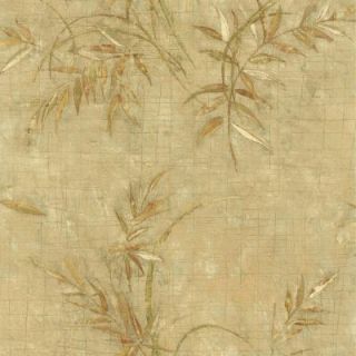 56 sq. ft. Natalya Sage Leaves Texture Wallpaper 414 42703