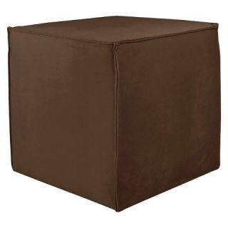 Skyline Custom Upholstered Square Ottoman with French Seams