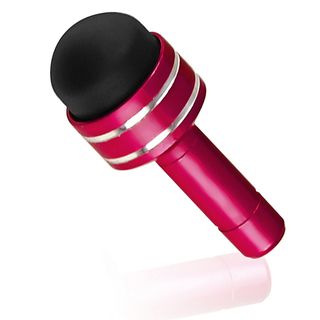 BasAcc Red Dust Cap with Mini Stylus for Apple iPhone/ iPod/ iPad