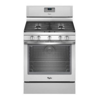 Whirlpool 5.8 cu. ft. Gas Range with Self Cleaning Convection Oven in White Ice WFG540H0EH
