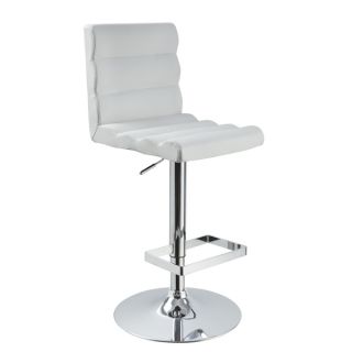 Modrest Contemporary White Faux Leather Barstool   17391353