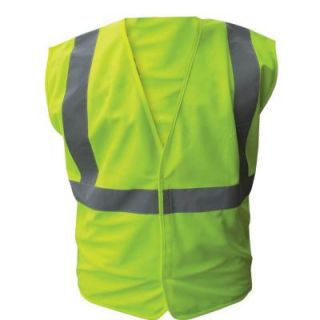 Enguard Size X Large Solid Lime ANSI Class 2 Polyester Safety Vest with 2 in. Silver Striping SV 610V XL