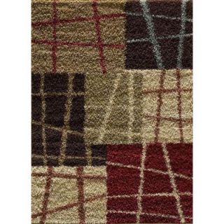 Tayse Rugs Casual Shag Multi 7 ft. 10 in. x 9 ft. 10 in. Transitional Area Rug 8520  Multi  8x10