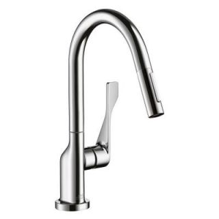 Hansgrohe Axor Citterio Prep Single Handle Pull Down Sprayer Kitchen Faucet in Chrome 39836001