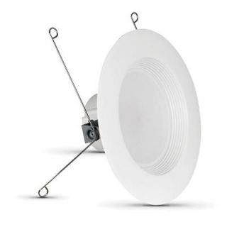 Feit Electric 5 in. and 6 in. White Trim Recessed Retrofit Baffle Downlight LED Module 90 CRI, 2700K (4 Pack) LEDR56/927/MP/4