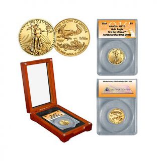 2016 ANACS MS70 First Day of Issue Limited Edition of 699 $5 Gold Eagle Coin   8008706
