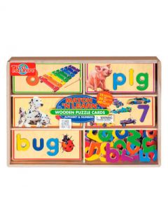 Match N Learn Puzzle Cards Alphabet & Numbers by T.S. Shure
