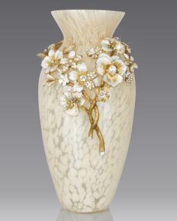 Jay Strongwater Ivory Bouquet Vase