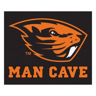 Fanmats Machine Made Oregon State University Black Nylon Man Cave
