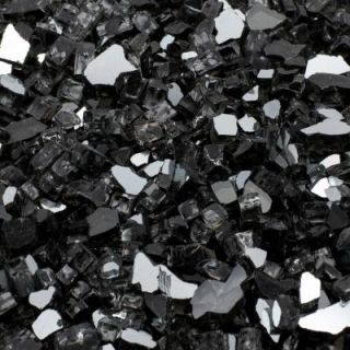 Margo Garden Products 1/4 in. 10 lb. Black Reflective Tempered Fire Glass DFG10 R03