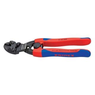 KNIPEX 8 in. Angled High Leverage Cobolt Comfort Grip Cutting Pliers 71 22 200
