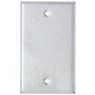 Morris Products Gang and Blank Metal Wall Plates in Stainless