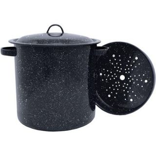 Granite Ware 15.5 Quart Tamale Pot with Lid and Steamer