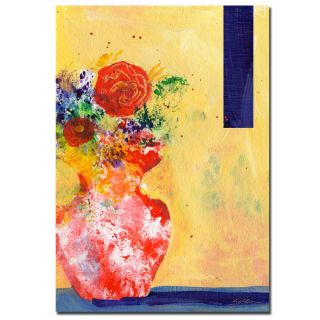 Sheila Golden Red Vase Canvas Art   13684238  