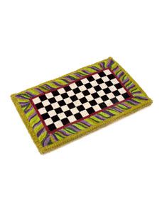 MacKenzie Childs Courtly Check Entrance Mat