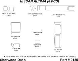 1994 1997 Nissan Altima Wood Dash Kits   Sherwood Innovations 0185 N50   Sherwood Innovations Dash Kits