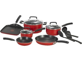 Wearever A827SC64 Cook & Strain 12-Piece Cookware Set - Red 